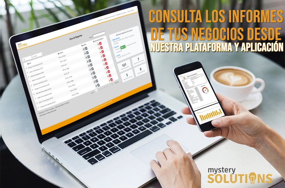 Acceso a informes y resultados de Mystery Shopping en la plataforma Mystery Solutions