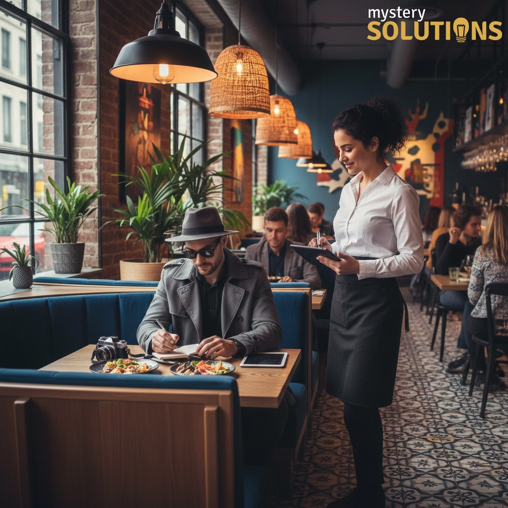 Cliente Misterioso evaluando atención de mesera